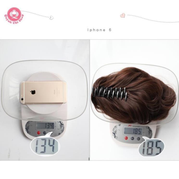 Đuôi tóc giả ngoạm xoăn sóng lửng 40cm . Hàng CAO CẤP tóc giả giống tóc thật. Loại dày N52