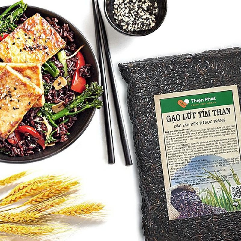 [SALE SỐC 3 NGÀY] Gạo lức Tím than Sóc Trăng 1kg | BigBuy360 - bigbuy360.vn