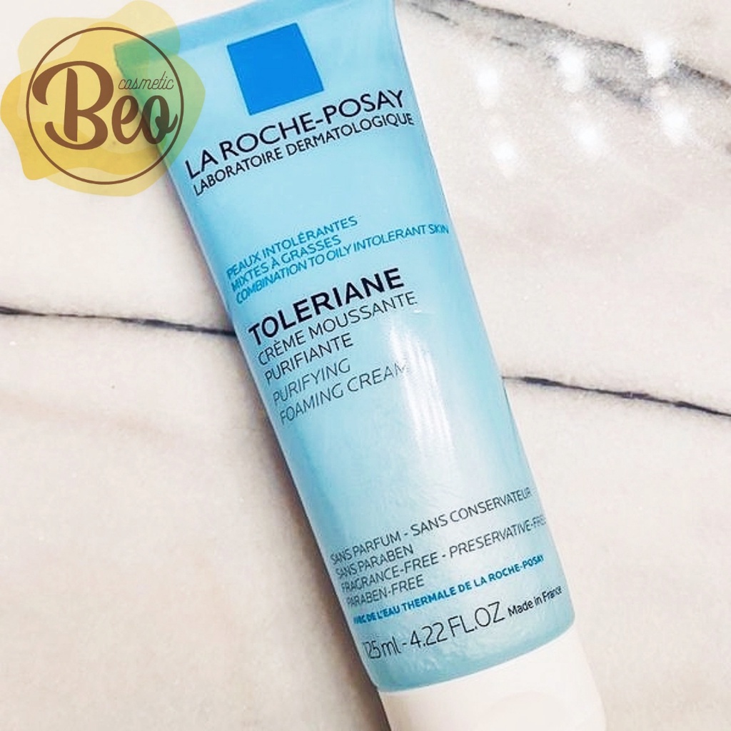 Sữa rửa mặt LA ROCHE POSAY , Sữa rửa mặt tạo bọt Toleriane Purifying Foaming Cream cho da nhạy cảm, kích ứng 50ml-125ml