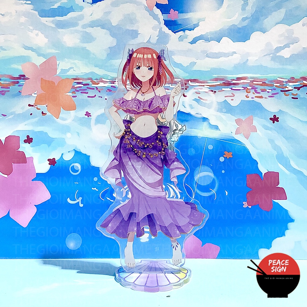 Mô hình Standee Gotoubun No Hanayome ver SUMMER Nhà Có 5 Nàng Dâu Tượng Acrylic Anime mica trưng bày chibi