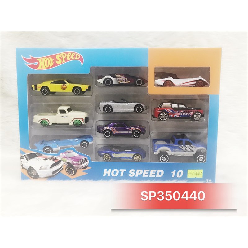 Đồ chơi xe 𝑭𝑹𝑬𝑬𝑺𝑯𝑰𝑷 Xe sắt - hộp 10 xe -DieCast