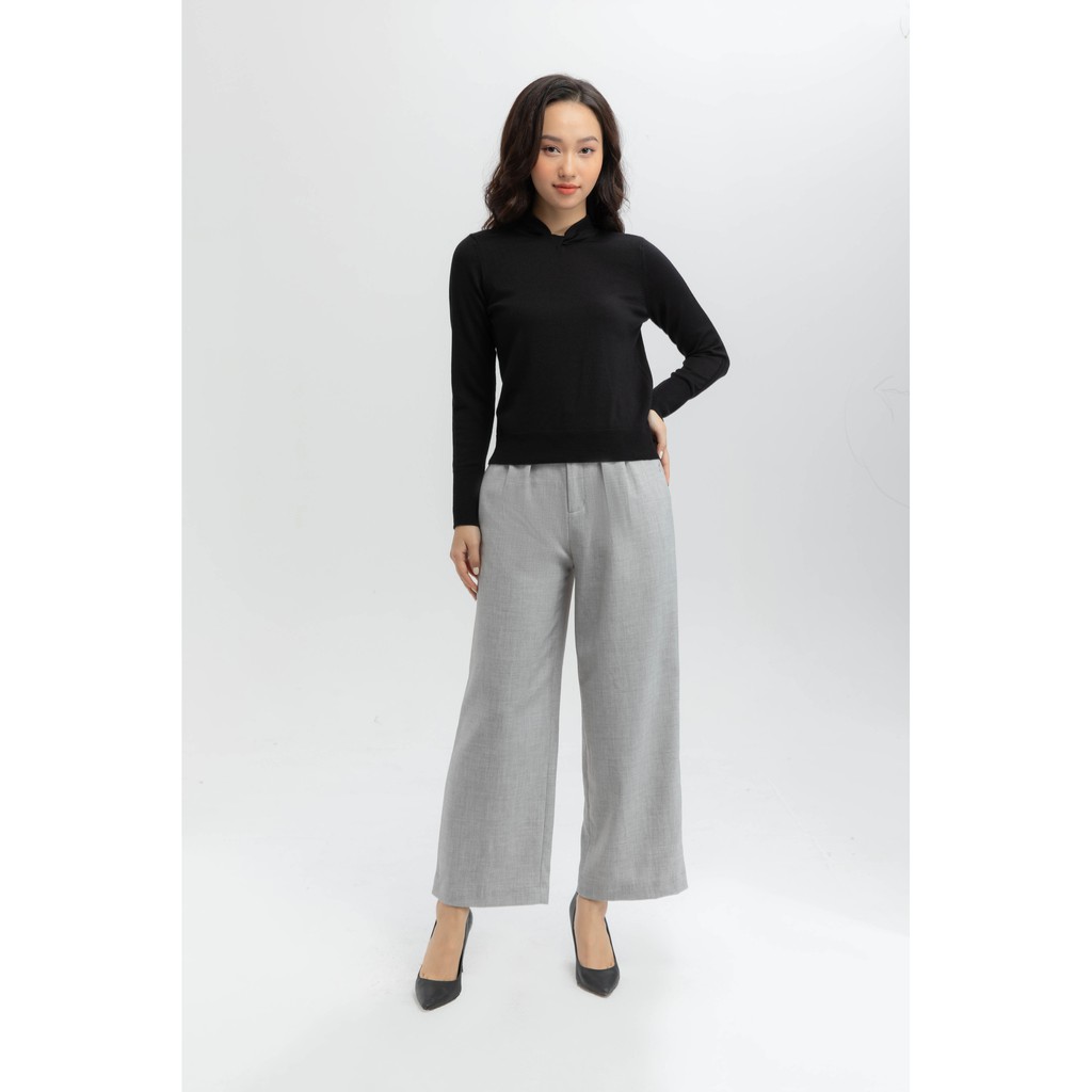 Quần kẻ kèm đai co giãn nữ IVY moda MS 22M5816