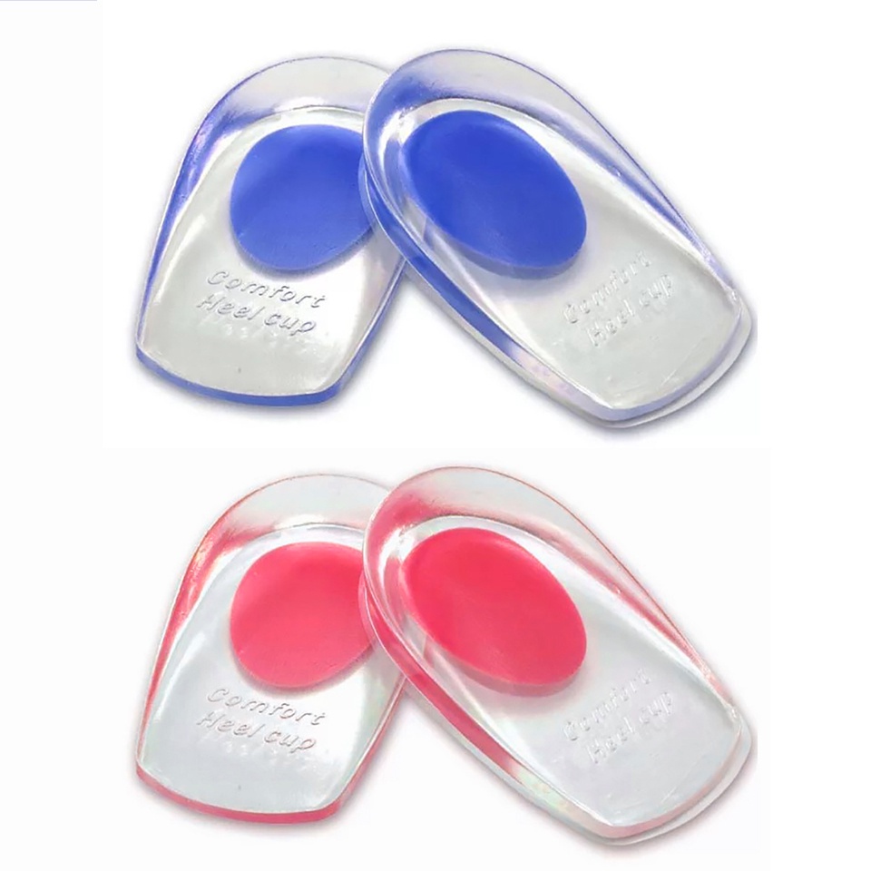 Cặp Đế Lót Giày Bằng Silicone Trong Suốt Chống Sốc Chống Trượt Hấp Thụ Sốc