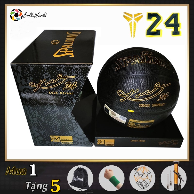 Bóng Rổ Spalding Kobe Bryant Size 7 Thích Hợp Chơi Sân Bóng Rổ Indoor và Outdoor
