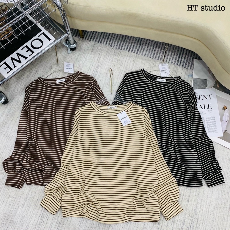 Áo kẻ cotton nhiều màu