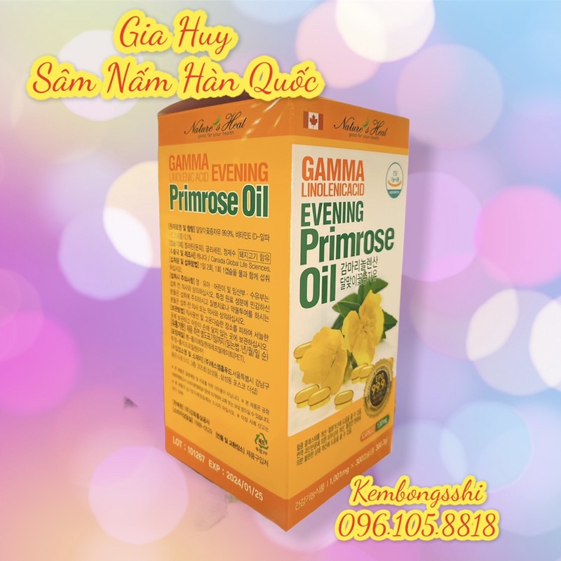 Viên Uống Hoa Anh Thảo Nội Tiết Tố Hàn Quốc Lọ 300 Viên