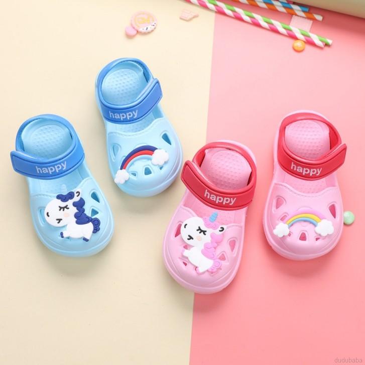 Sandal Đế Mềm Thoáng Khí Họa Tiết Cầu Vồng Dễ Thương Thời Trang Mùa Hè Cho Bé Từ 1-6 Tuổi