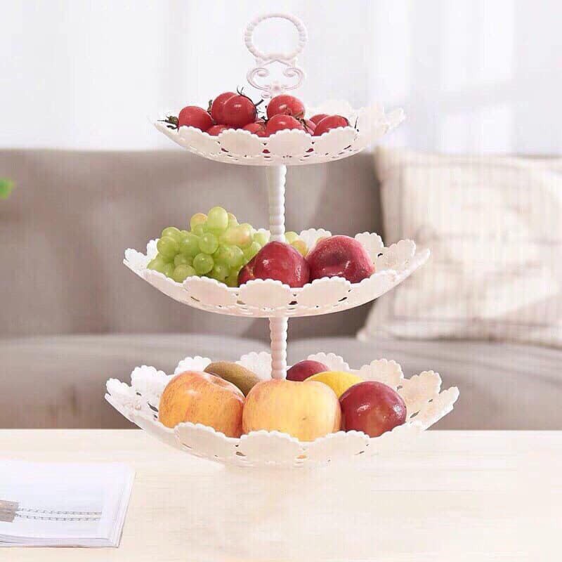 đĩa nhựa ba tầng kiểu dáng mới