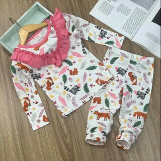 Combo 4 bộ cotton dành cho bé gái