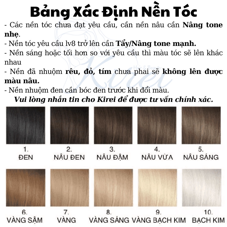 Thuốc Nhuộm Tóc Màu NÂU KHÓI TRẦM Không Cần Tẩy| Kireihair, Kirei Hair, KIREIHAIR