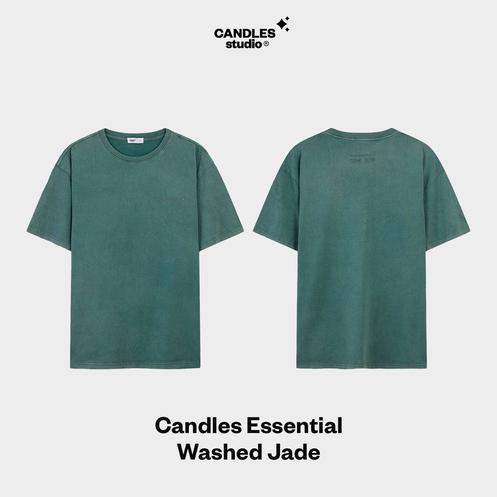 Áo phông unisex loang màu Essential Candles Studio | BigBuy360 - bigbuy360.vn