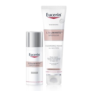 Bộ dưỡng sáng da Eucerin Spotless Brightening: Kem dưỡng ban đêm 50ml & Sữa rửa mặt 150g
