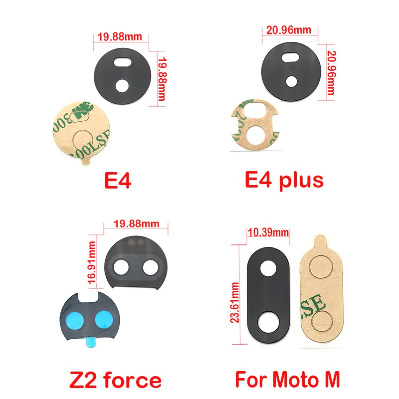 Bộ 20 Miếng Dán Bảo Vệ Camera Sau Cho Điện Thoại Motorola Moto E6 E4 G4 G5 G5S G6 G7 G8 E7 Play Plus Power X4