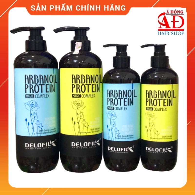 Dầu gội xả Delofil Pure Repair - Color Detangling phục hồi dưỡng ẩm siêu mượt tóc