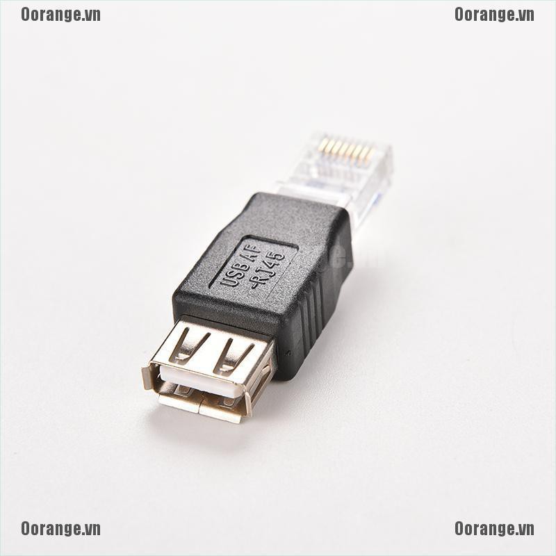 Phích Cắm Chuyển Đổi RJ45 Male Sang USB AF A Female