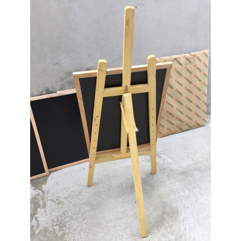 bảng menu 60 x 1m kèm giá đỡ bảng gỗ thông