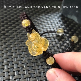 Hồ Ly tóc vàng tết vòng tay handmade