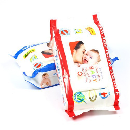KHĂN GIẤY ƯỚT BABY THIÊN PHÚC GÓI 100 TỜ KHÔNG MÙI CHO BÉ