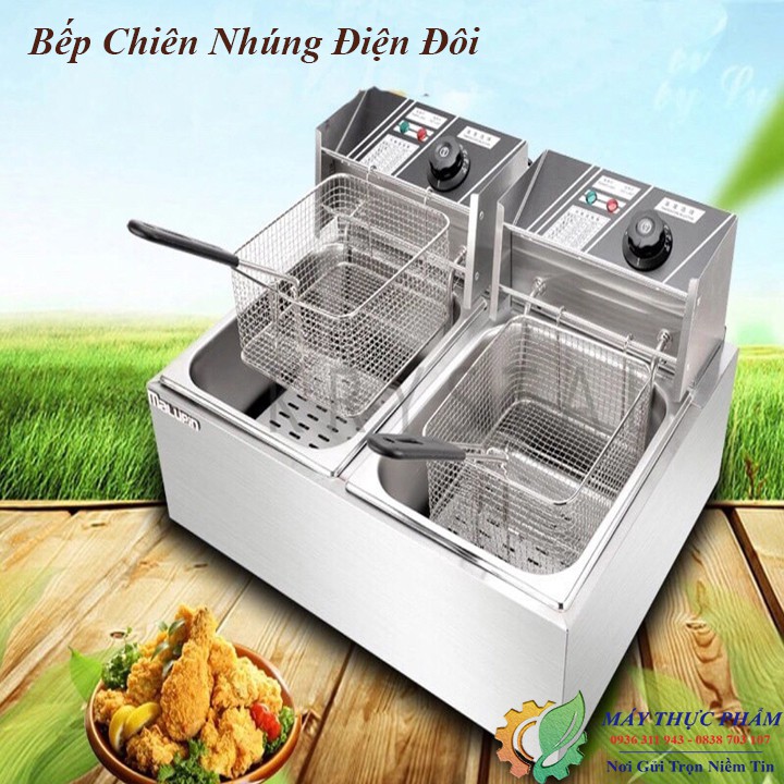 BẾP CHIÊN NHÚNG 2 HỘC 6L