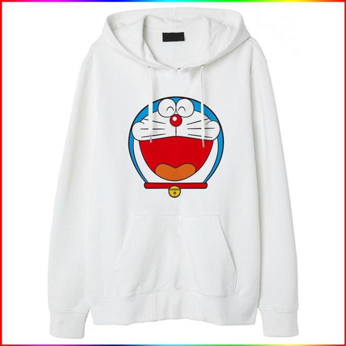 🎁 HOT- Áo Hoodie In Hình Doremon - Áo khoác nỉ da cá form suông rộng có mũ unisex | Xưởng áo thun giá sỉ - siêu sốc 💖
