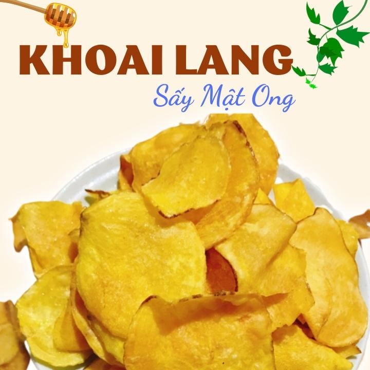 Khoai Lang Sấy Mật Ong Đà Lạt 500g Ngon Ngọt Giòn Rụm Giá Rẻ, Khoai Lang Sấy Ăn Vặt Ngon Thiên Đường Ăn Vặt