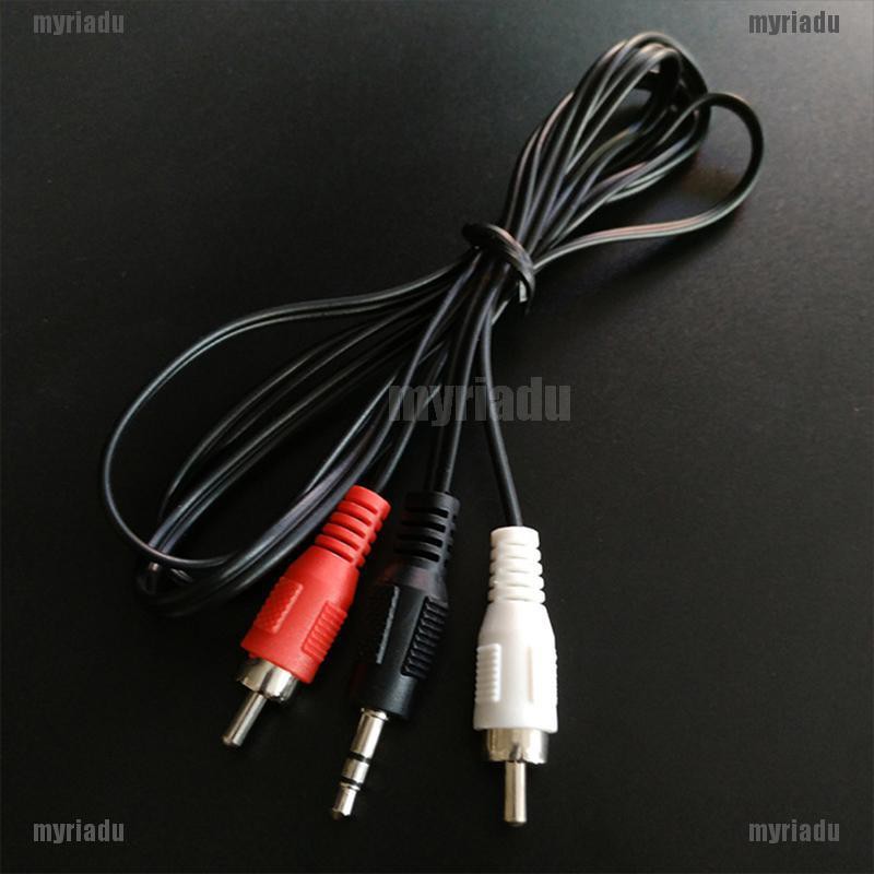 Dây cáp chia âm thanh đầu cắm 3.9 feet 3.5mm sang 2rca cho loa