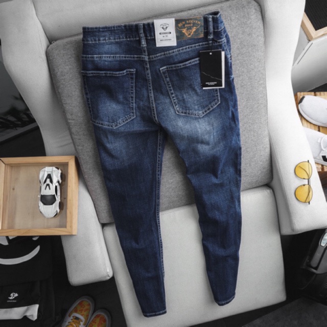 Quần jean nam rách ống ôm xuất dư cao cấp | BigBuy360 - bigbuy360.vn