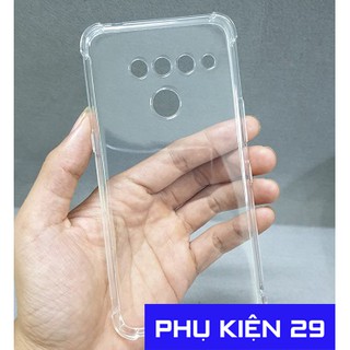 [LG V50/LG V50 ThinQ] Ốp lưng silicon trong chống sốc bọc camera cao cấp