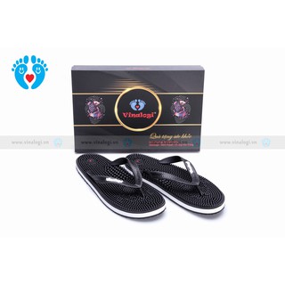 Dép massage vinalogi đen(black)