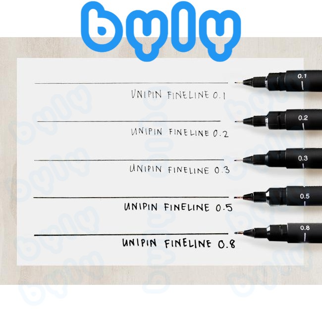Bút line đi nét - vẽ kỹ thuật Uni Pin 200, sản phẩm chính hãng chất lượng cao - ByLy Store