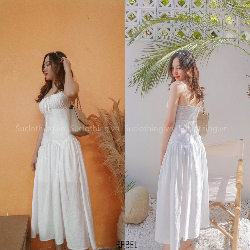 (Suclothing) REBEL DRESS - Đầm maxi 2 dây thiết kế - đầm dự tiệc | BigBuy360 - bigbuy360.vn