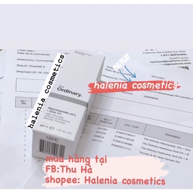Serum The Ordinary Hyaluronic Acid 2% + B5 cấp nước cấp ẩm Lọ fullsize 30ml-60ml