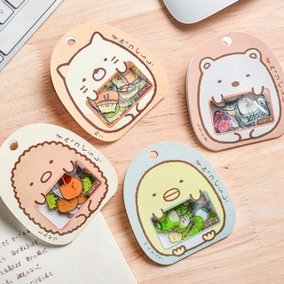 Set 50 miếng dán hoạt hình dễ thương trong suốt trang trí thủ công