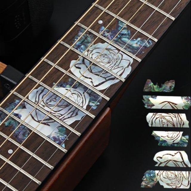 Sticker Trang Trí Cần Đàn Guitar Giả Khảm ( Miến Dán Cần Đàn Guitar)