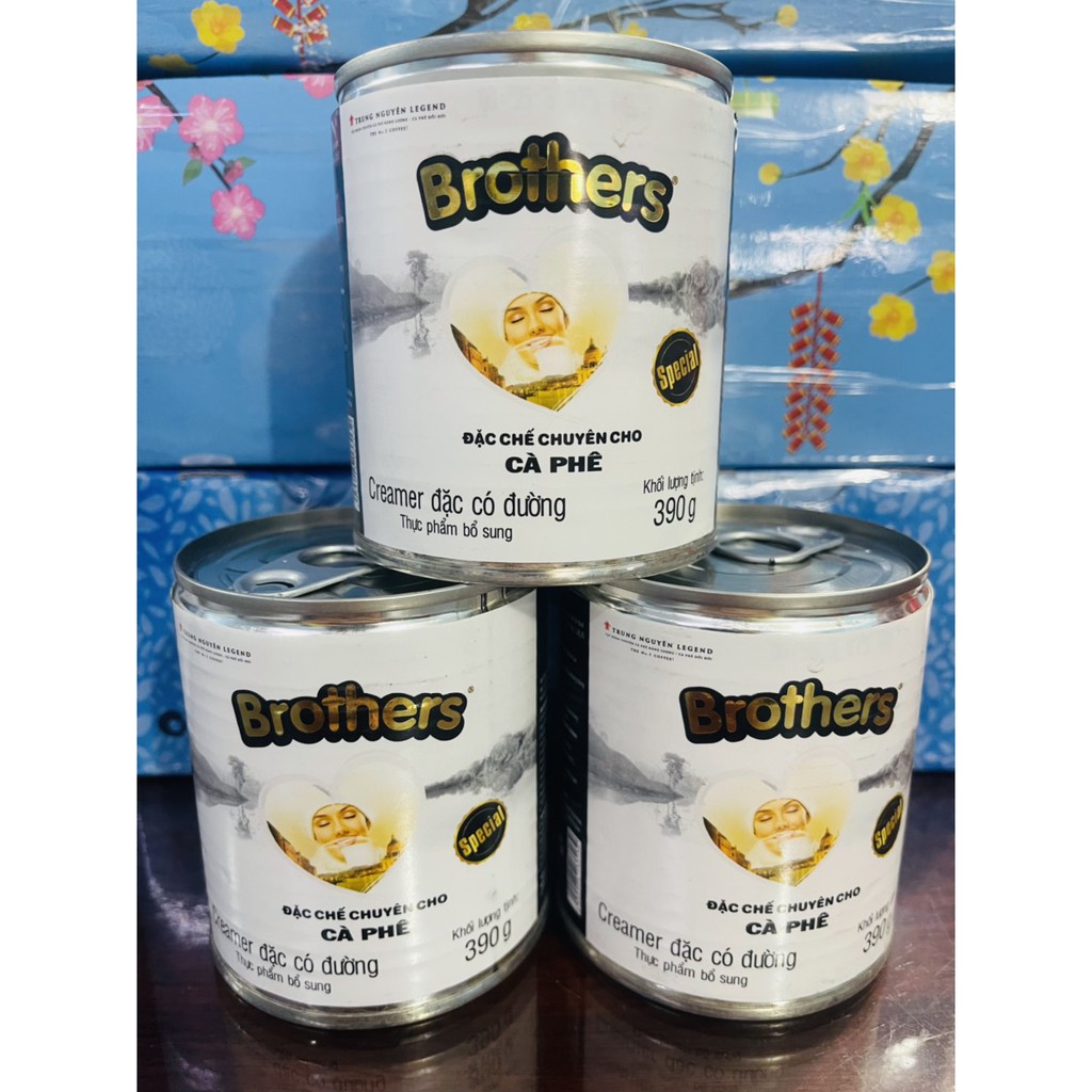 (Date 03.2024) Sữa đặc Trung Nguyên Brothers 390g