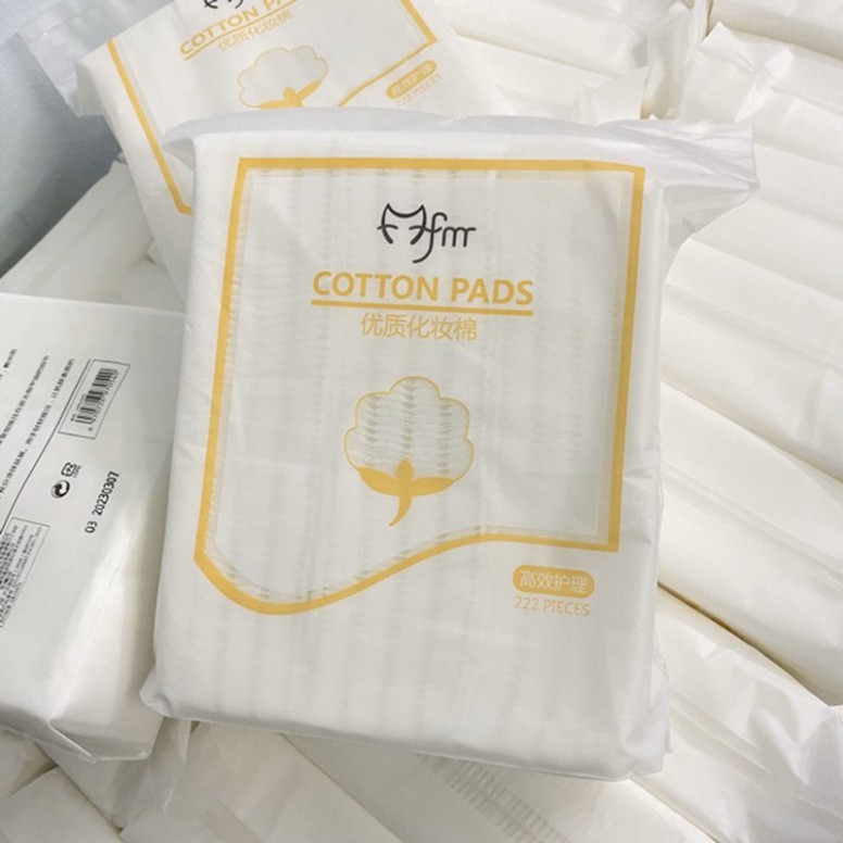 Bông tẩy trang 3 lớp Cotton Pads túi 222 miếng CPM1 | BigBuy360 - bigbuy360.vn