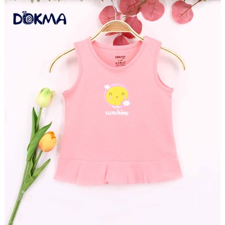 [Mã BMLT30 giảm đến 30K đơn 299K] DA234 Áo ss sát nách bé gái Dokma (6-24M)