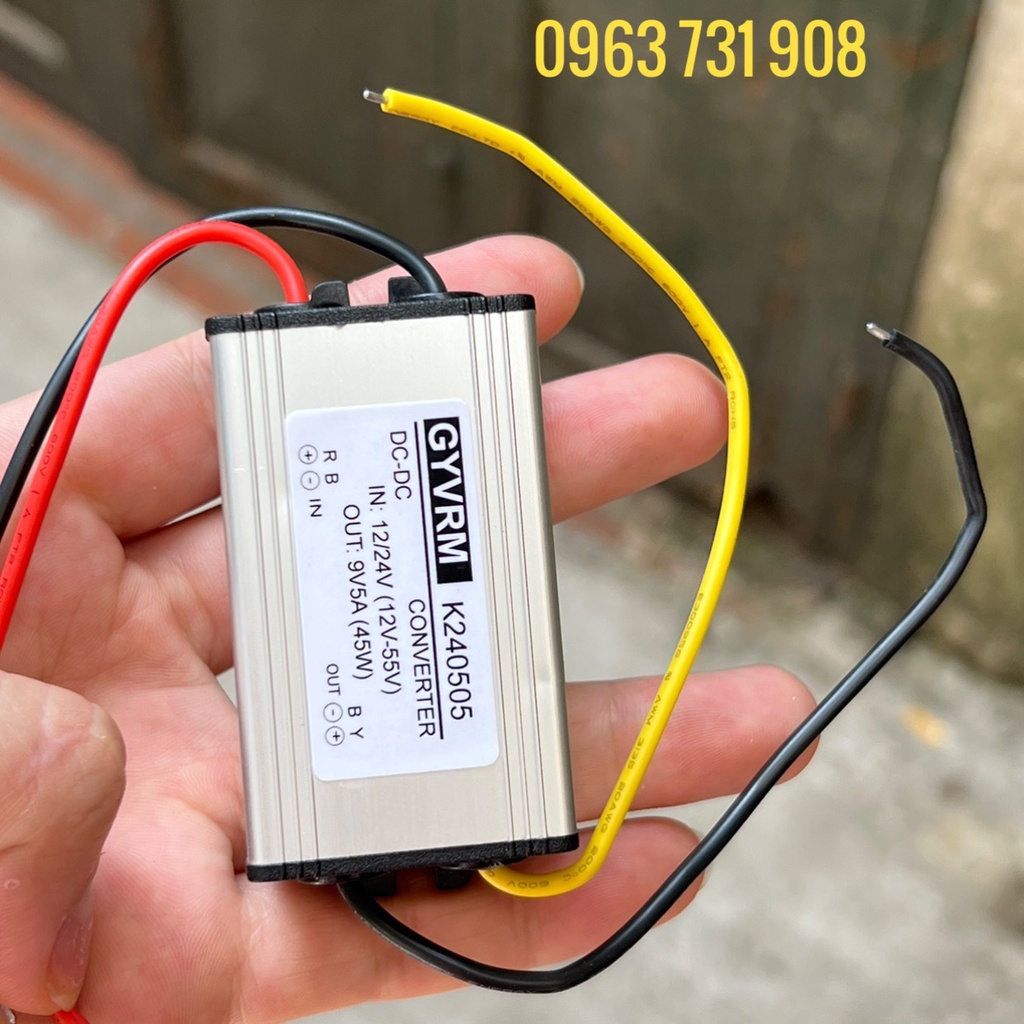 Bộ chuyển đổi nguồn 24V xuống 9V 5A bảo hành 12 tháng