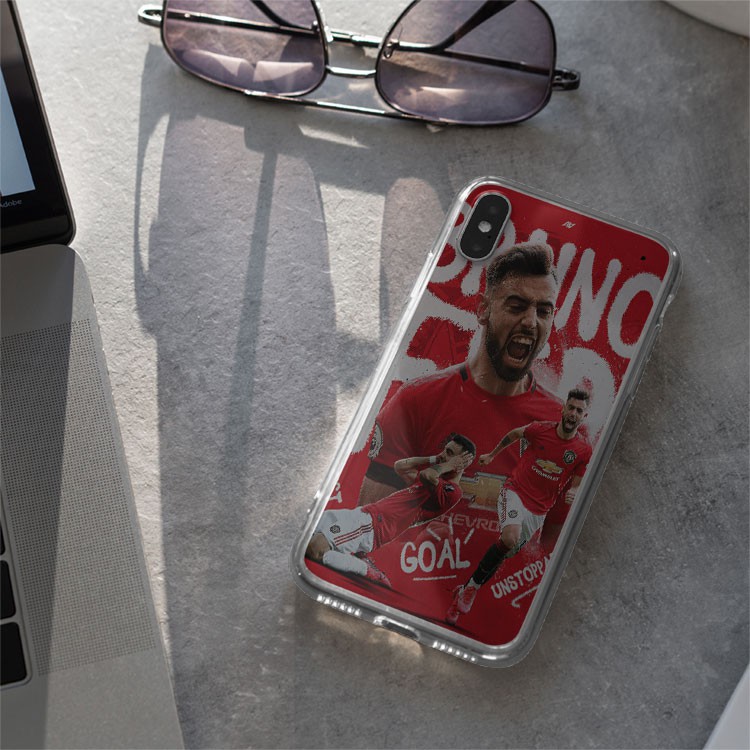 Ốp lưng thần tượng Bruno Fernandes CLB Manchester United cho Iphone 5 6 7 8 Plus 11 12 Pro Max X Xr FOO20210183