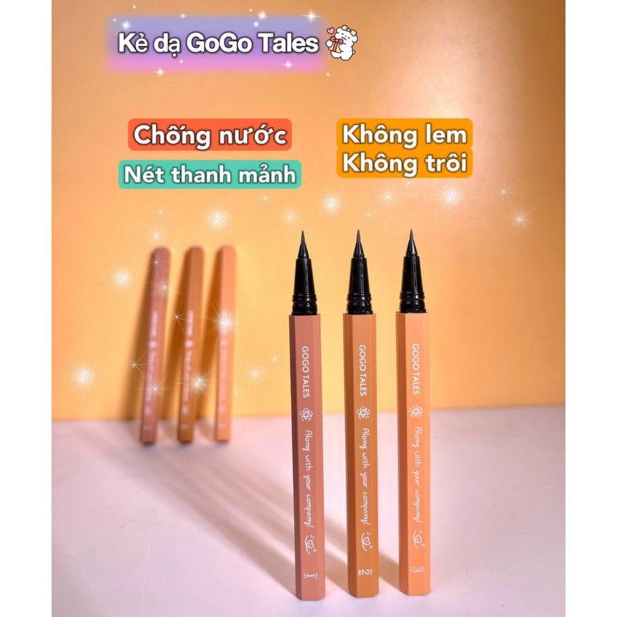 Chì Kẻ Mắt Nước Sắc Nét Siêu Mảnh GOGO TALES Slender Beckoning Eyeliner