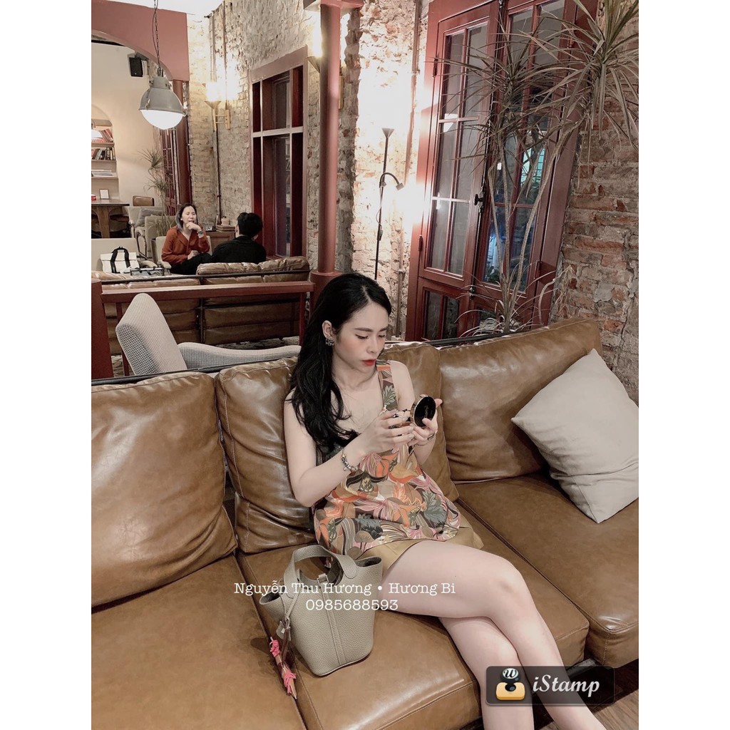 Set Áo Hoa Lá Vàng 2 Dây Quần Sooc | BigBuy360 - bigbuy360.vn