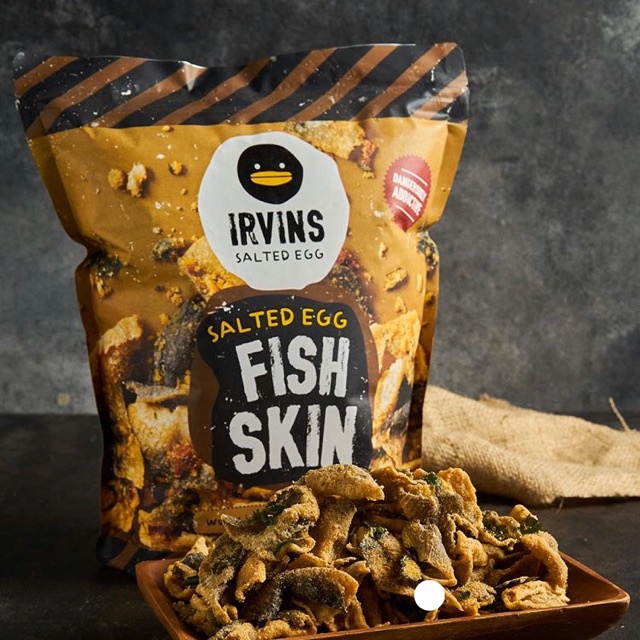 Da cá trứng muối IRVINS - Salted Egg Fish Skin 105g 230g