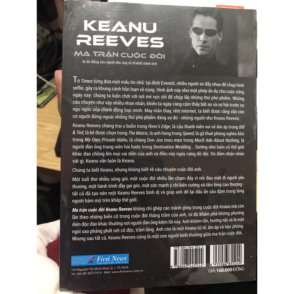 Sách - Keanu Reeves - Ma Trận Cuộc Đời (Bí Ẩn Đằng Sau Người Đàn Ông Tử Tế Nhất Hành Tinh) ( First News )