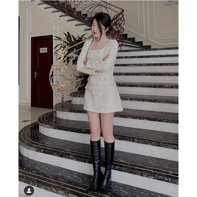 Set dạ tweed nhũ cúc ngọc | BigBuy360 - bigbuy360.vn