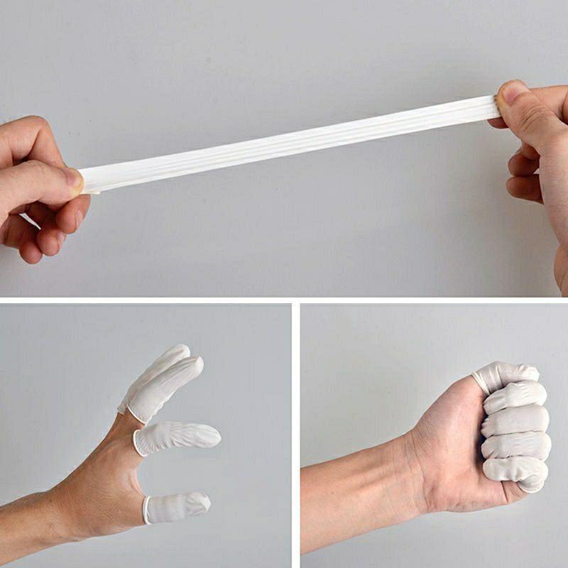 Set 10 găng cao su bảo vệ đầu ngón tay có cảm ứng khi đan móc