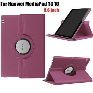 Bao da PU máy tính bảng từ tính xoay được 360 độ thông minh cho Huawei MediaPad T3 10