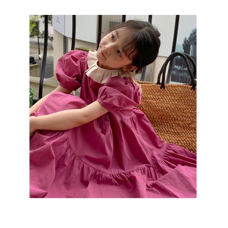 Đầm xòe IQ ANGEL tay phồng thời trang xinh xắn cho bé gái