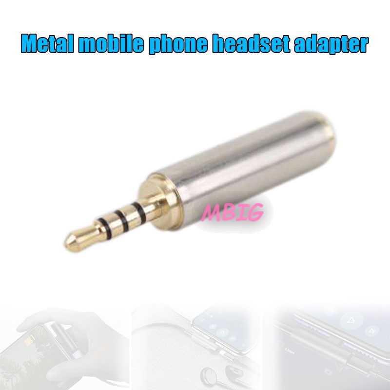 MG 2.5 mm Male to 3.5 mm Female Audio Stereo Adapter Plug Converter Headphone Jack @vn