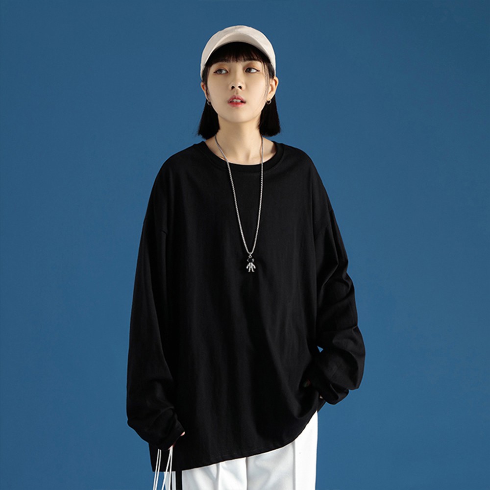 [Freeship đơn từ 0đ] Áo thun dài tay thu đông dáng oversize unisex Sunnie