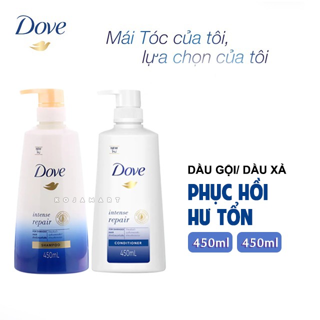 Dầu Gội / Dầu Xả Dove Thái Lan Phục Hồi Hư Tổn 450ml | BigBuy360 - bigbuy360.vn